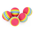 Rainbow Cat Toys Ball Interactive Cat Dog Play Chewing Rattle Scratch Ball Training Balls Pet Toys Supplies-My Little Pet