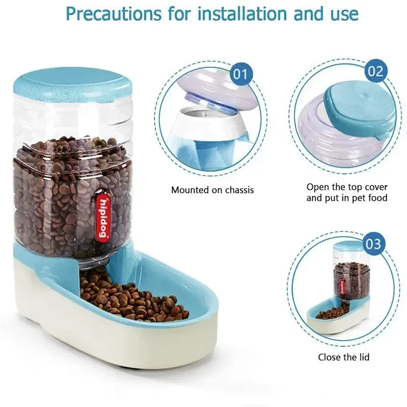 Automatic Pet Feeder and Water Dispenser for Dogs and Cats-My Little Pet