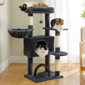 Plush Cat Tree Tower with Cozy Hammock and Scratching Posts-My Little Pet