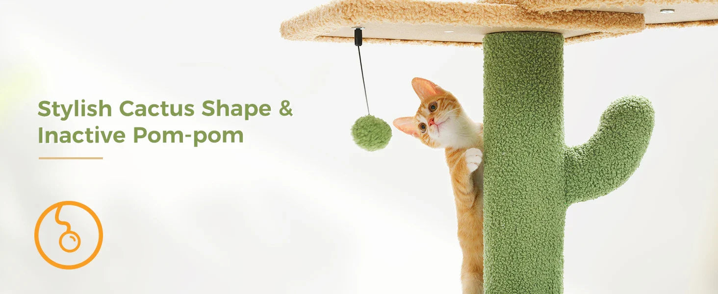 Floor-to-Ceiling Cat Tree - 228-274cm Tall Cat Climbing Tower-My Little Pet