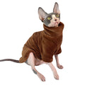 Sphynx Cat and Small Dog Winter Sweater - Turtleneck, Warm Fleece Pullover-My Little Pet