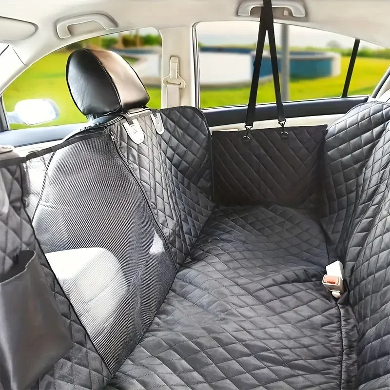 Waterproof Dog Car Seat Cover with Mesh Window-My Little Pet