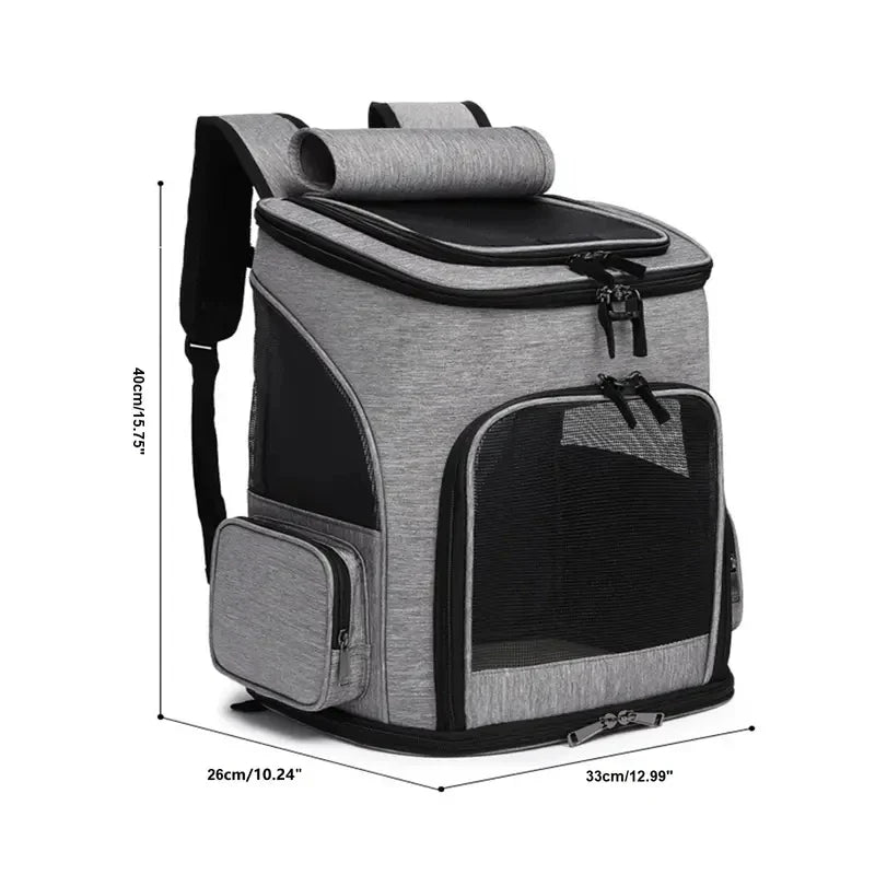 Expandable Large Capacity Pet Backpack for Dogs and Cats-My Little Pet