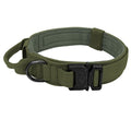 Adjustable Tactical Dog Collar with Matching Leash Set - Durable Nylon for Training and Walking-My Little Pet