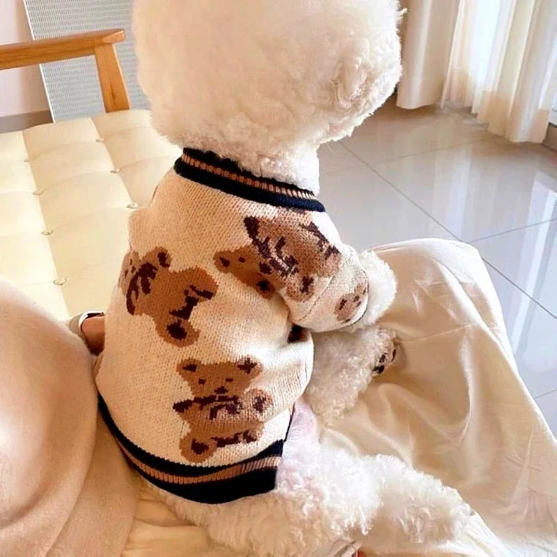 Luxury Striped Sweater for Small Pets - Chihuahua, Bichon Frise, and Cats-My Little Pet