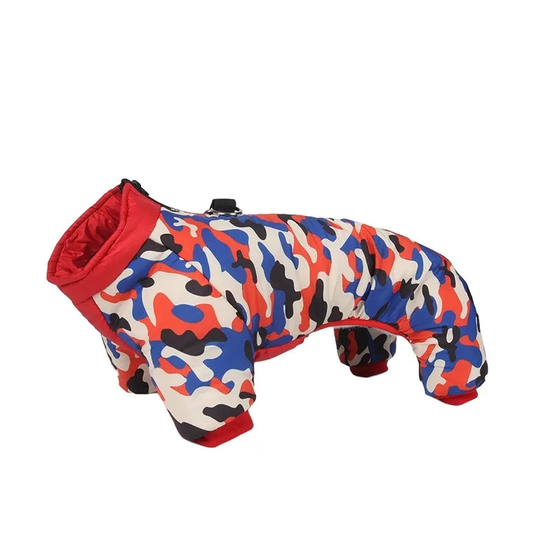 Thickened Winter Dog Jacket - Waterproof and Warm for Small to Medium Breeds-My Little Pet