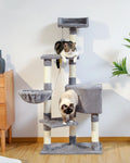 Multi-Level Cat Tree with Condo and Scratching Posts-My Little Pet