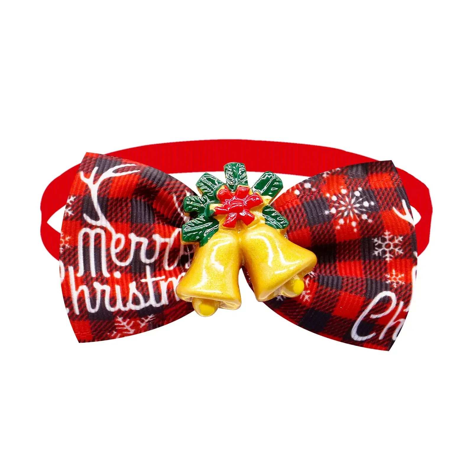 Festive Holiday Pet Bow Ties, Adjustable, Pack of 10-My Little Pet