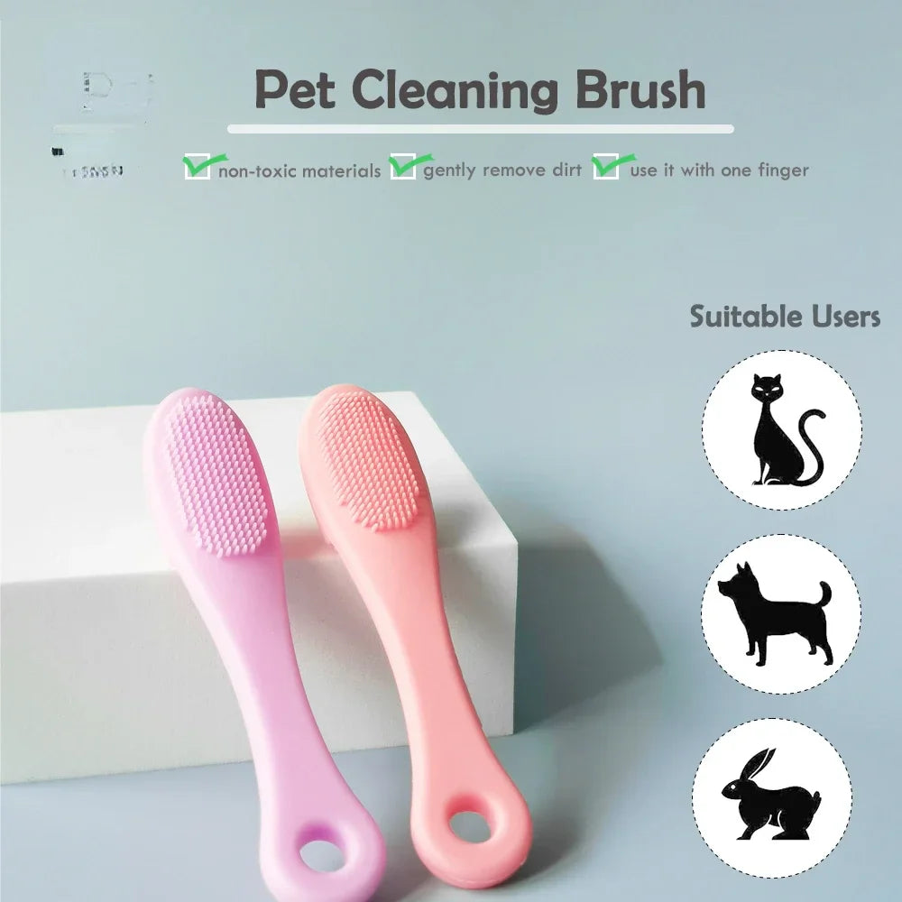 Soft Silicone Pet Finger Brush for Cats and Dogs-My Little Pet