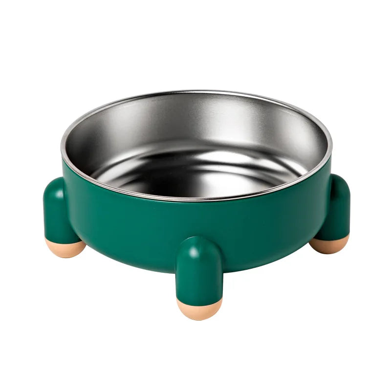 Elevated Stainless Steel Dog Bowl for Enhanced Neck Comfort-My Little Pet