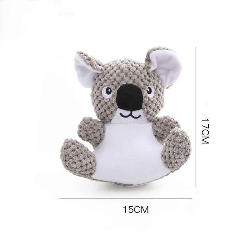 Interactive Koala & Squirrel Plush Dog Toys-My Little Pet