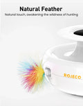 ROJECO 2-in-1 Interactive Cat Toy Set with Automatic Feather and Fun Ball-My Little Pet