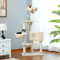 Multi-Level Cat Tree Tower with Scratching Post and Cozy Condo-My Little Pet