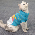 Chic Elk Print Sweater for Cats and Small Dogs-My Little Pet