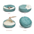 Orthopedic Pet Bed with Integrated Hooded Blanket-My Little Pet