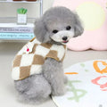 Plaid Fleece Jumpsuit for Small Pets-My Little Pet