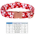 Personalized Christmas Dog Collar with Bow - Red Santa Design for All Sizes-My Little Pet