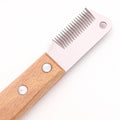 Professional Dog Grooming Stripping Knife with Wooden Handle-My Little Pet