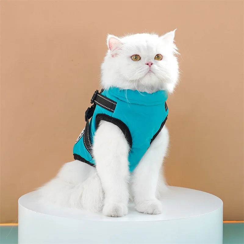 Waterproof Winter Dog Jacket with Built-in Harness-My Little Pet