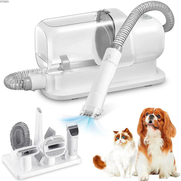 ATUBAN Dog Grooming and Vacuuming Kit - Low Noise, High-Efficiency Pet Hair Cleaner with Large 2.3L Capacity-My Little Pet