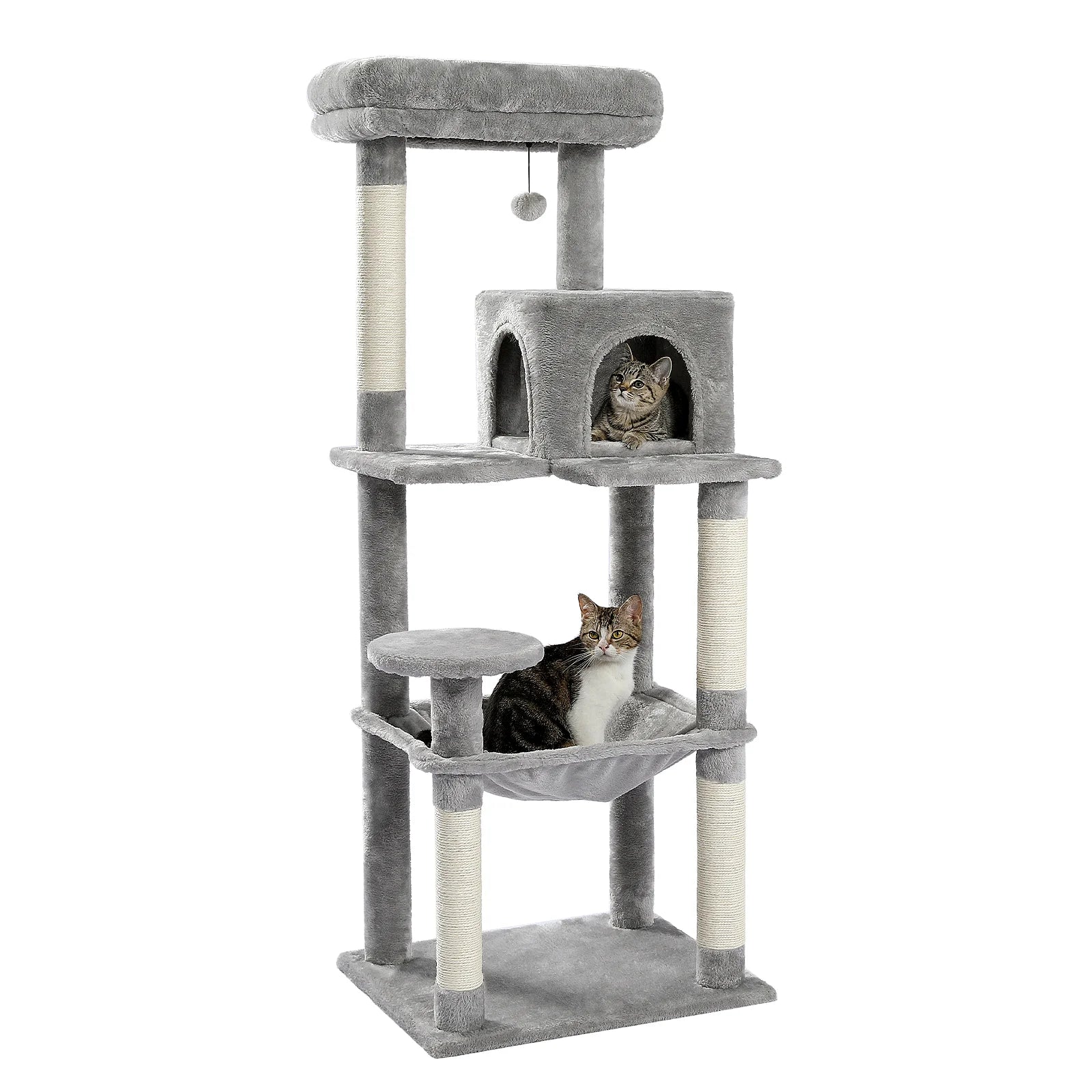 Indoor Cat Tree Tower with Self Groomer-My Little Pet