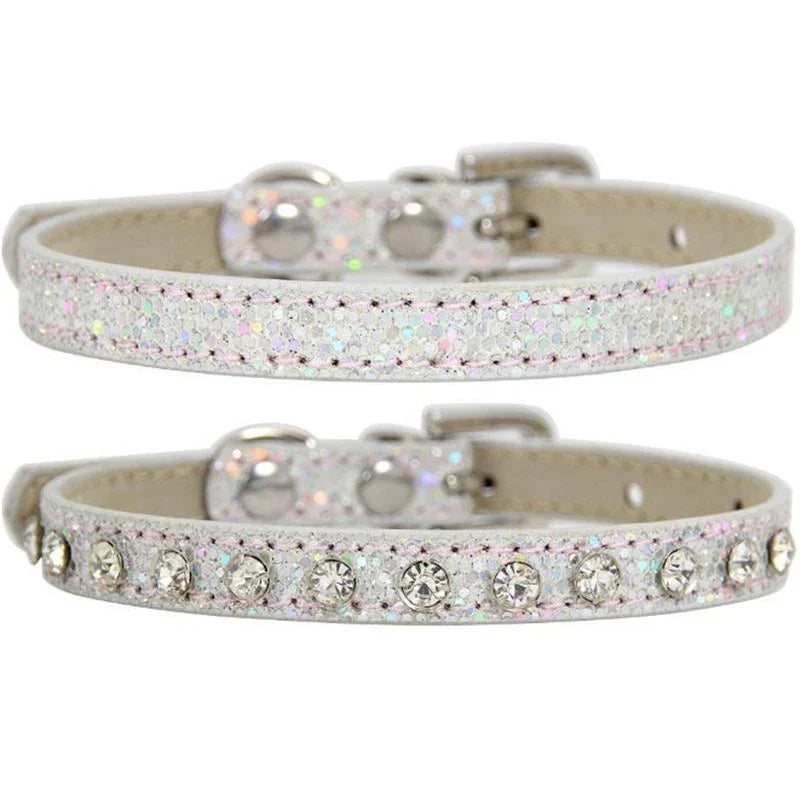 Elegant Rhinestone Pet Collar for Cats and Dogs-My Little Pet