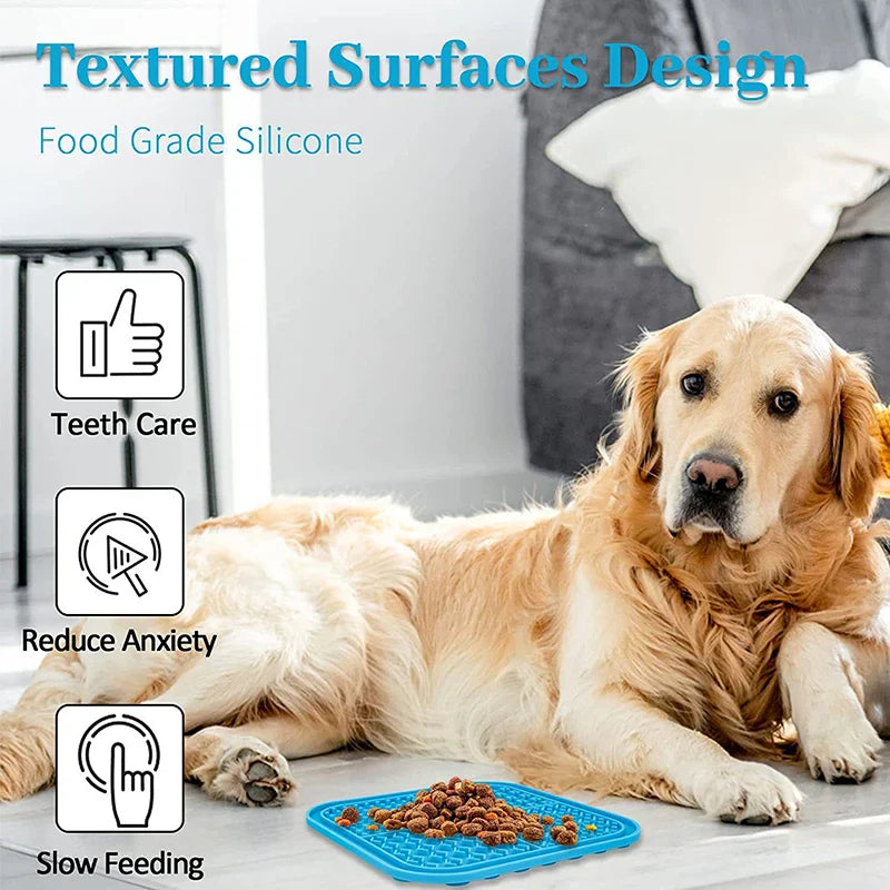 Silicone Lick Mat for Dogs - Slow Feeder and Bath Distraction Tool-My Little Pet