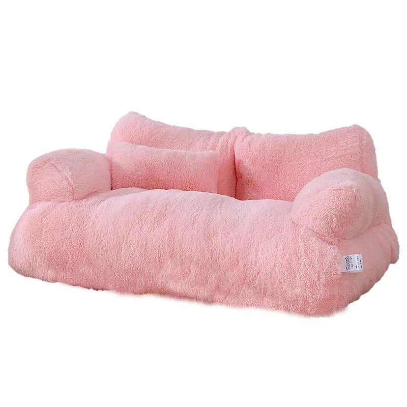 Luxury Cat Bed Sofa – Winter Warm Plush Pet Bed for Small & Medium Dogs and Cats-My Little Pet