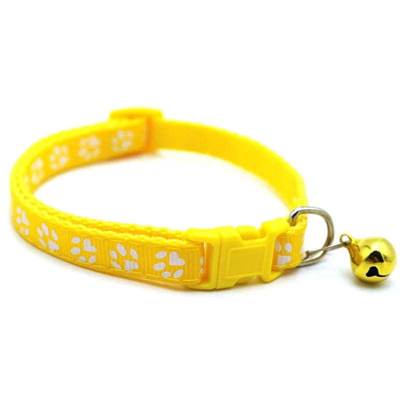 Adjustable Floral Cat and Puppy Collar with Bell-My Little Pet