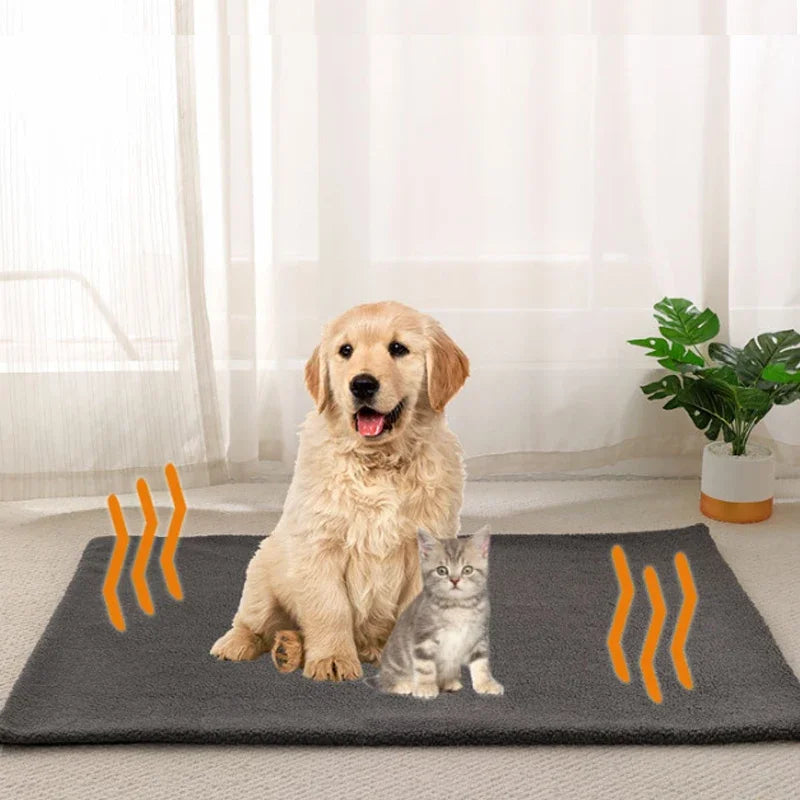 Self-Warming Pet Mat for Dogs and Cats - Thermal Bed Pad for Indoor and Outdoor Use-My Little Pet