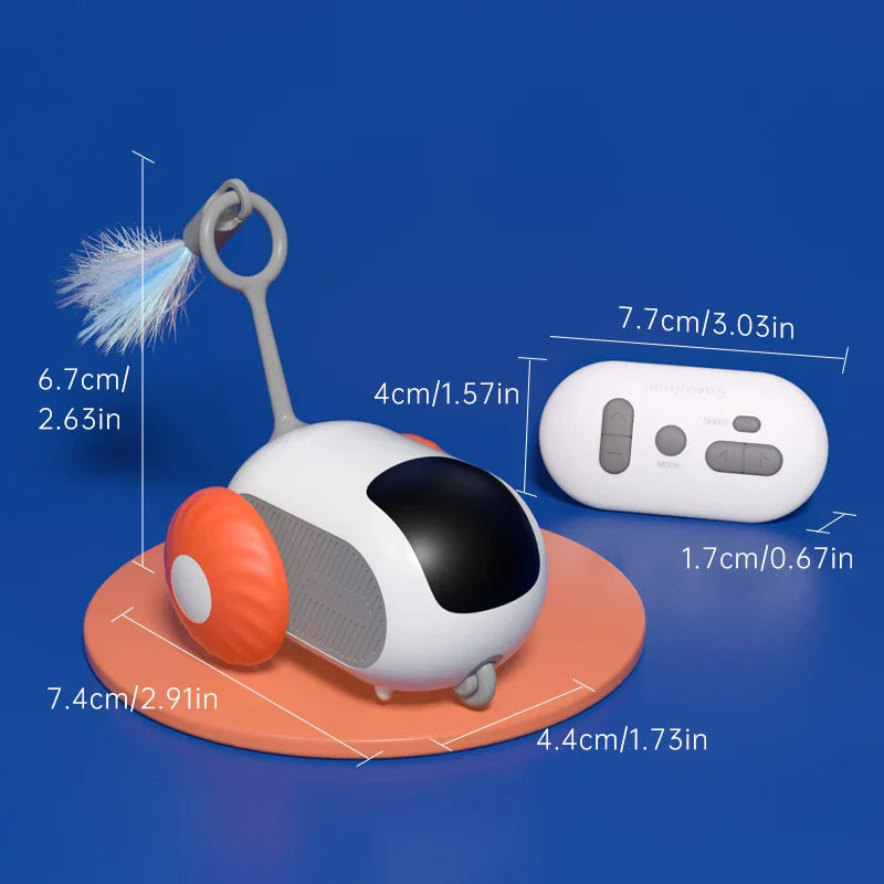 Interactive Remote Control Cat Toy with Sports Car Design-My Little Pet