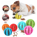 Interactive Rubber Chew Ball for Dogs and Cats – Tooth Cleaning Food Dispensing Ball-My Little Pet