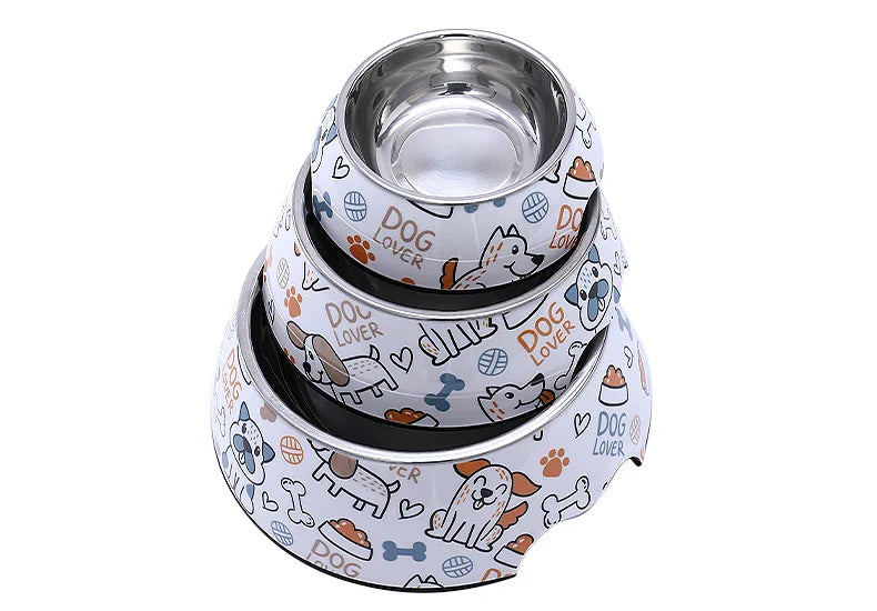 Stainless Steel Pet Bowl for Cats and Dogs-My Little Pet