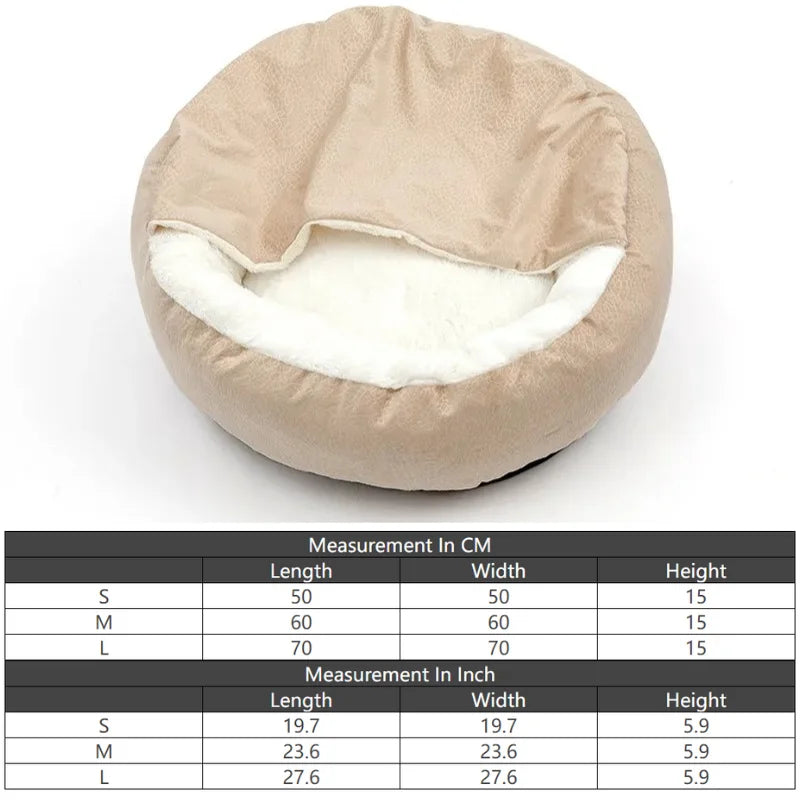 Orthopedic Pet Bed with Integrated Hooded Blanket-My Little Pet