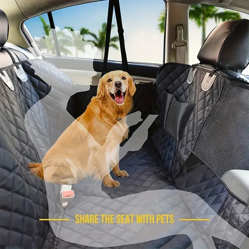 Waterproof Dog Car Seat Cover with Mesh Window-My Little Pet