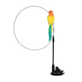 Interactive Peacock Feather Cat Toy with Bell and Suction Cup-My Little Pet