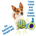 Self-Activated Squeaky Chew Ball for Cats and Dogs – Fun, Training, and Teeth Cleaning Toy-My Little Pet