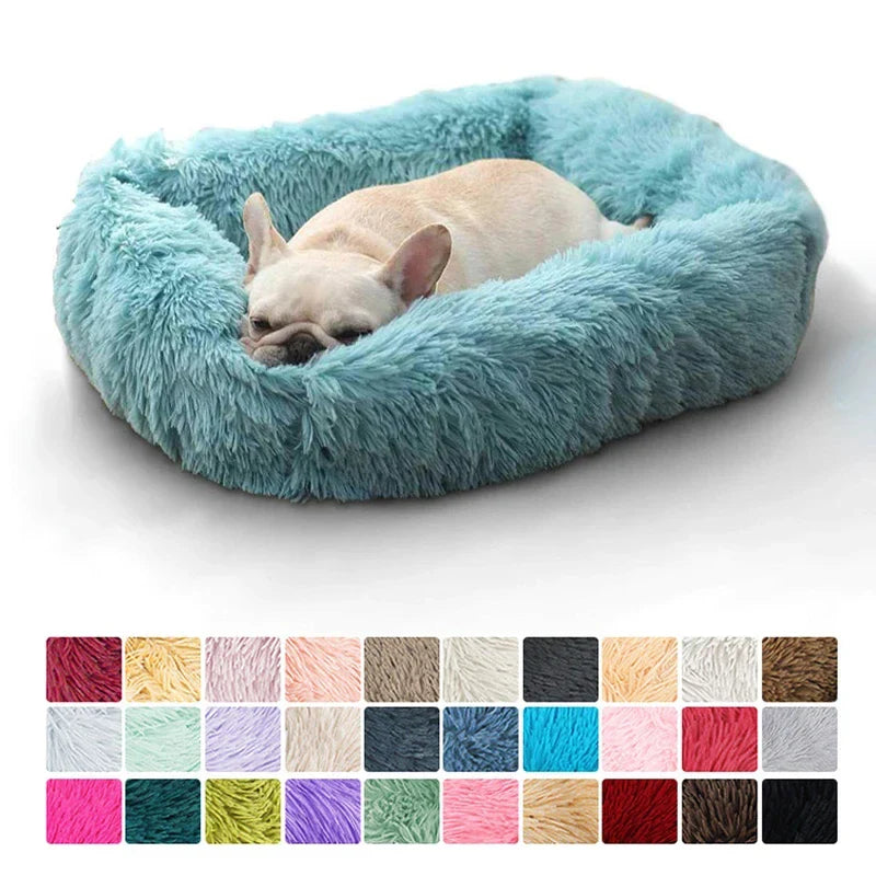 Cozy Plush Pet Bed for Dogs and Cats - Available in Multiple Sizes and Colors-My Little Pet