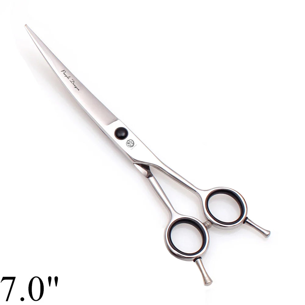 Professional Curved Pet Grooming Scissors - Stainless Steel-My Little Pet