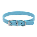 Adjustable Leather Dog and Cat Collar with Alloy Buckle-My Little Pet