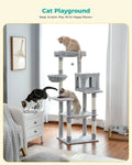 Multi-Level Cat Tree Tower with Scratching Post and Cozy Condo-My Little Pet