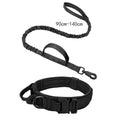 Adjustable Tactical Dog Collar with Matching Leash Set - Durable Nylon for Training and Walking-My Little Pet