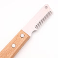 Professional Dog Grooming Stripping Knife with Wooden Handle-My Little Pet