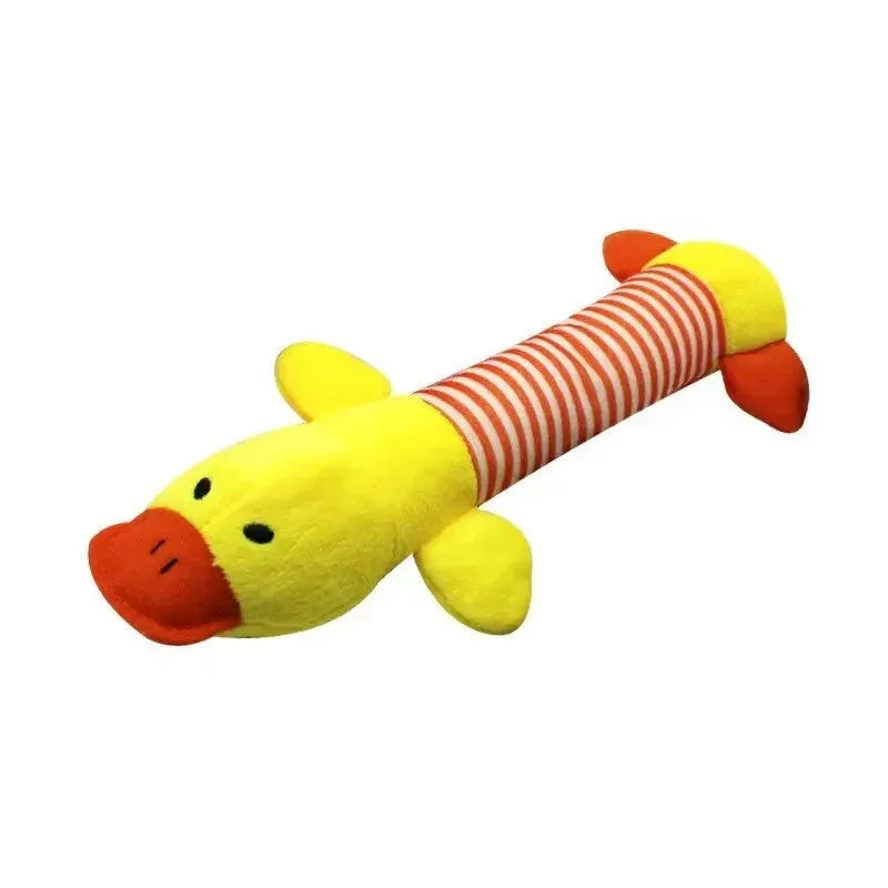 Plush Cartoon Duck Dog Toy – Stress Relieving, Bite-Resistant Interactive Toy for Dogs and Cats-My Little Pet