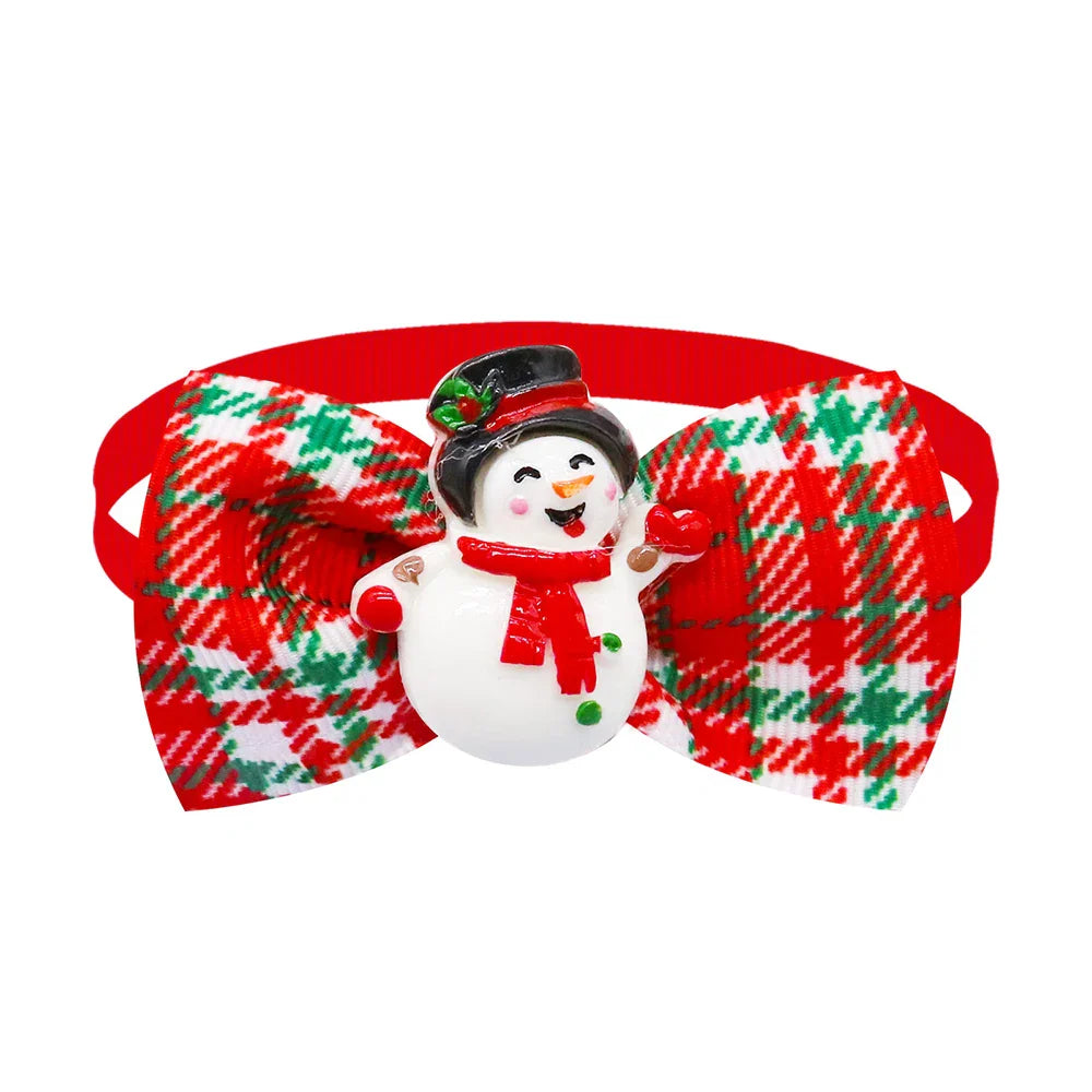 Festive Holiday Pet Bow Ties, Adjustable, Pack of 10-My Little Pet