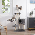 Multi-Level Cat Tree Tower with Scratching Post and Cozy Condo-My Little Pet