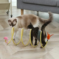 Interactive Cat Tunnel with Toys - Collapsible Play Tube for Kittens-My Little Pet