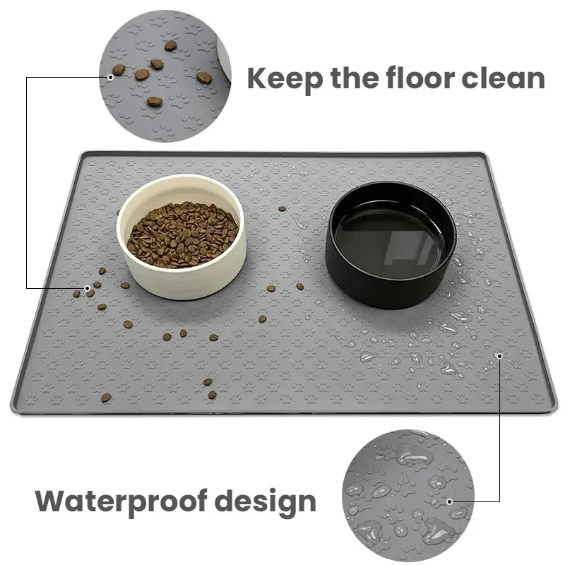 Silicone Waterproof Pet Placemat for Dogs and Cats-My Little Pet