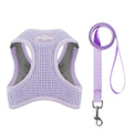 Breathable Waffle Fabric Pet Harness and Leash Set for Small to Medium Dogs and Cats-My Little Pet