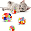 3-Piece Cat Toy Set: Plush, Woolen, and Bell Balls-My Little Pet